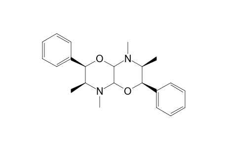 (2R*,3S*,6R*,7S*)-2,6-DIPHENYL-3,4,7,8-TETRAMETHYL-CIS-PERHYDRO-[1,4]-OXAZINO-[3,2-B]-1,4-OXAZINE