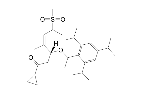 (+/-)-(3RS,4Z,6SR)-1-CYCLOPROPYL-4-METHYL-6-(METHYLSULFONYL)-3-[(RS)-1-(2,4,6-TRIISOPROPYLPHENYL)-ETHOXY]-HEPT-4-EN-1-ONE