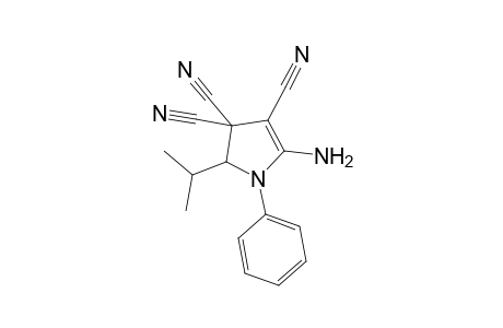 5-Amino-1-phenyl-2-propan-2-yl-2H-pyrrole-3,3,4-tricarbonitrile