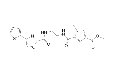 methyl 1-methyl-5-({[2-({[3-(2-thienyl)-1,2,4-oxadiazol-5-yl]carbonyl}amino)ethyl]amino}carbonyl)-1H-pyrazole-3-carboxylate