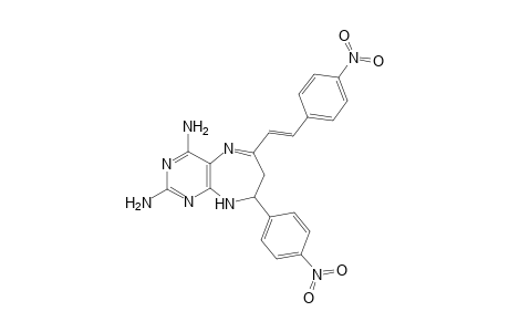 6,8-Diamino-2,3-dihydro-2-(4'-nitrophenyl)-4-(4'-nitrostyryl)-1H-pyrimido[4,5-b]diazepine