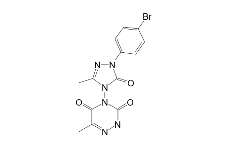 6-METHYL-4-(3'-METHYL-5'-OXO-1'-PARA-BROMOPHENYL-1,5-DIHYDRO-1,2,4-TRIAZOL-4'-YL)-3-OXO-3,4-DIHYDRO-2H-1,2,4-TRIAZIN-5-ONE