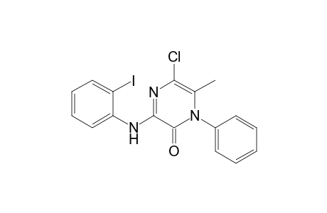 5-Chloro-3-(2-iodophenylamino)-6-methyl-1-phenyl-2(1H)-pyrazinone