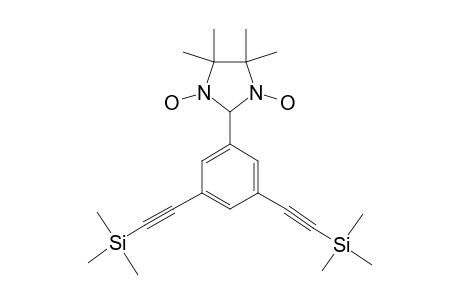 2-(3,5-BIS-(TRIMETHYLSILYLETHYNYL)-PHENYL)-1,3-DIHYDROXY-4,4,5,5-TETRAMETHYLIMIDAZOLIDINE