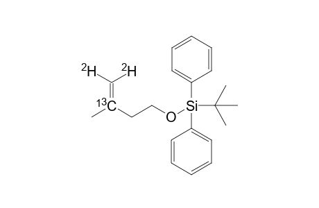 tert-Butyl(((3-13C,4-2H2)-3-methylbut-3-en-1-yl)oxy)diphenylsilane