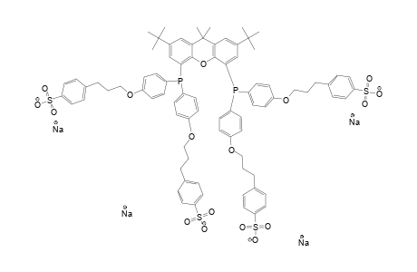 2,7-DI-TERT.-BUTYL-4,5-BIS-[DI-[PARA-(3-PARA-SULFONATOPHENYLPROPYL)-PHENOXY]-PHOSPHINO]-9,9-DIMETHYLXANTHENE