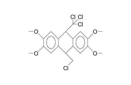 cis-10-Chloromethyl-9-trichloromethyl-2,3,6,7-tetramethoxy-9,10-dihydro-anthracene