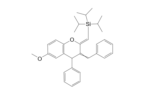 2-(Z)-Triisopropylsilylmethylidene-3-phenylmethylene-4-phenyl-6-methoxychromane