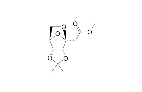 METHYL-3,7-ANHYDRO-2-DEOXY-4,5-O-(1-METHYLETHYLIDENE)-BETA-D-RIBO-3-HEPTULOFURANOSONATE