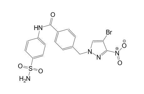 N-[4-(aminosulfonyl)phenyl]-4-[(4-bromo-3-nitro-1H-pyrazol-1-yl)methyl]benzamide