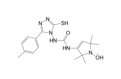 N-(1-oxyl-2,2,5,5-tetramethylpyrrolin-3-yl)-N'-(3-p-methylphenyl-5-mercapto-1,2,4-triazol-4-yl)urea