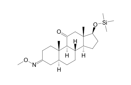 17.BETA.-[(TRIMETHYLSILYL)OXY]-5.ALPHA.-ANDROSTAN-3,11-DIONE(3-O-METHYLOXIME)