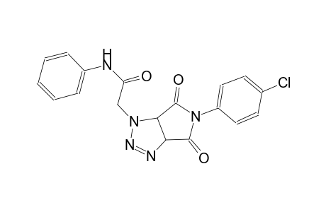 2-(5-(4-chlorophenyl)-4,6-dioxo-4,5,6,6a-tetrahydropyrrolo[3,4-d][1,2,3]triazol-1(3aH)-yl)-N-phenylacetamide