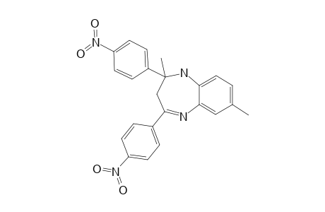 2,3-DIHYDRO-2,7-DIMETHYL-2,4-BIS-(4-NITROPHENYL)-1H-1,5-BENZODIAZEPINE