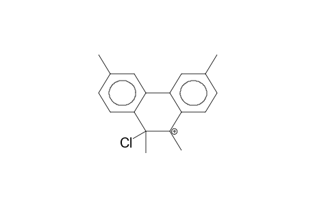 9-CHLORO-3,6,9,10-TETRAMETHYLPHENANTHRENONIUM CATION