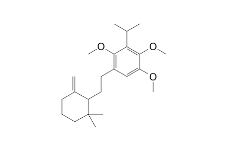 1-[2-(2,2-DIMETHYL-6-METHYLENECYCLOHEXYL)-ETHYL]-3-ISOPROPYL-2,4,5-TRIMETHOXYBENZENE