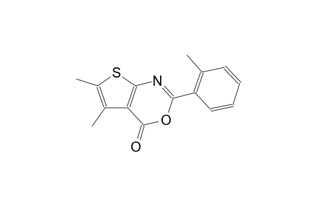 4H-thieno[2,3-d][1,3]oxazin-4-one, 5,6-dimethyl-2-(2-methylphenyl)-