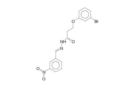 3-(3-bromanylphenoxy)-N-[(E)-(3-nitrophenyl)methylideneamino]propanamide