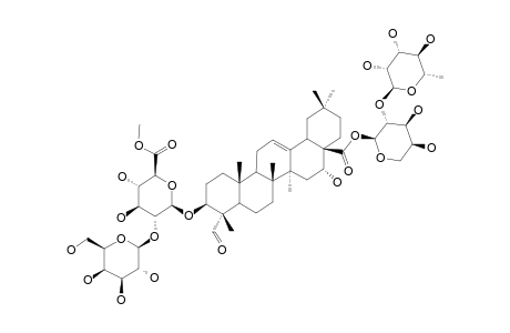 DUBIOSIDE-A;3-O-BETA-[GALACTOPYRANOSYL-(1->2)-(6-O-METHYL)-GLUCURONOPYRANOSYL]-QUILLAIC-ACID-28-O-[RHAMNOPYRANOSYL-(1->2)-ARABINOPYRANOSYL]-ESTER