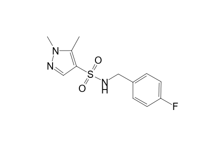 1H-Pyrazole-4-sulfonamide, N-[(4-fluorophenyl)methyl]-1,5-dimethyl-