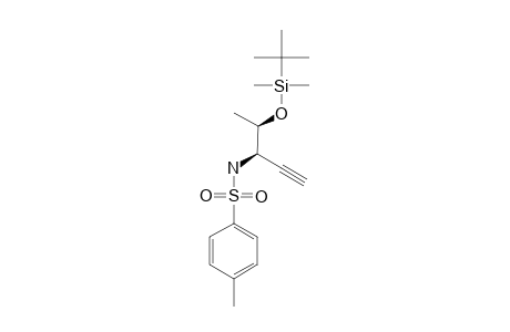 (3R,4R)-4-TERT.-BUTYLDIMETHYLSILYLOXY-3-[N-(4-METHYLPHENYLSULFONYL)-AMINO]-1-PENTYNE