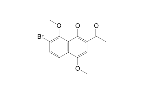 1-(7'-BrOMO-1'-HYDROXY-4',8'-DIMETHOXY-2'-NAPHTHYL)-ETHAN-1-ONE