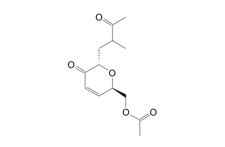 [2R-(2-ALPHA-(R*,S*),6-BETA)]-4-(6-[(ACETYLOXY)-METHYL]-3,6-DIHYDRO-3-OXO-2H-PYRAN-2-YL)-3-METHYL-2-BUTANONE,ISOMER-#1