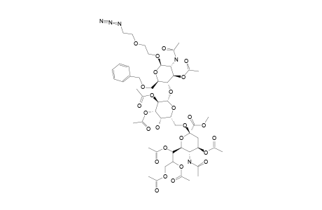 #19;5-AZIDO-3-OXAPENTYL_(METHYL_[5-ACETAMIDO-4,7,8,9-TETRA-O-ACETYL-3,5-DIDEOXY-D-GLYCERO-ALPHA-D-GALACTO-2-NONULOPYRANOSYL]-ONATE)-(2->6)-(2,3-DI-O-ACETYL-BET