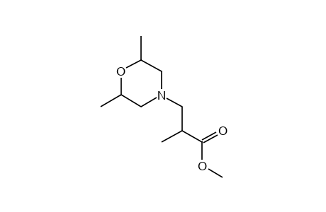 4-MORPHOLINEPROPIONIC ACID, A,2,6- TRIMETHYL-, METHYL ESTER