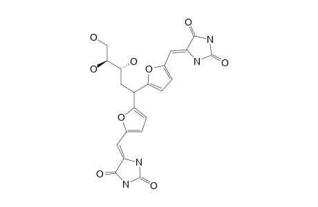 (2R,3S)-5,5-BIS-[5-[(2,4-OXO-5-IMIDAZOLIDINYLIDENE)-METHYL]-FURAN-2-YL]-PENTANE-1,2,3-TRIOL