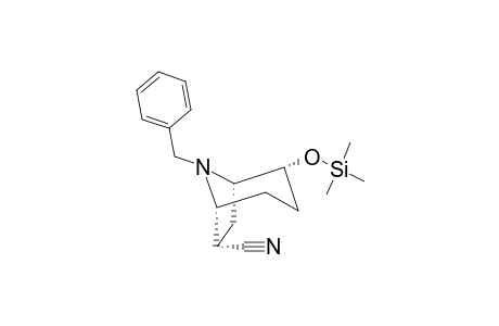 8-BENZYL-2-ENDO-[TRIMETHYLSILYLOXY]-8-AZABICYCLO-[3.2.1]-OCTANE-6-ENDO-CARBONITRILE