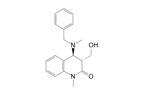 (3R,4S)-4-(Benzylmethylamino)-3-hydroxymethyl-1-methyl-3,4-dihydro-1H-quinolin-2-one