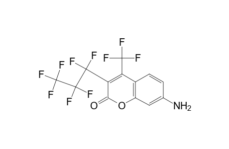 3-(heptafluoropropyl)-7-amino-4-(trifluoromethyl)coumarin