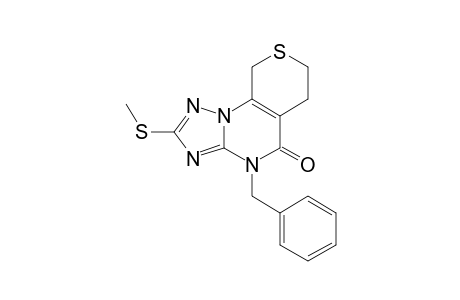 10-BENZYL-7,8-DIHYDRO-2-METHYLTHIO-5H,10H-THIOPYRANO-[4,3-E]-1,2,4-TRIAZOLO-[1,5-A]-PYRIMIDIN-5-ONE