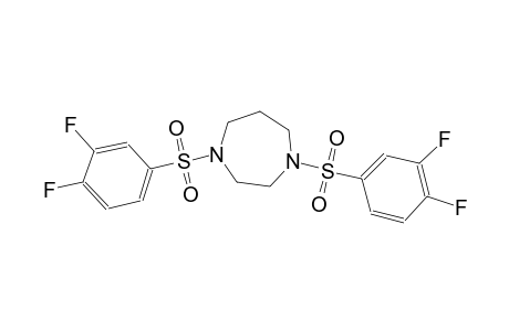 1,4-bis[(3,4-difluorophenyl)sulfonyl]hexahydro-1H-1,4-diazepine