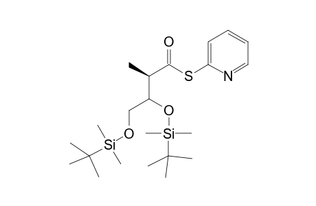 (2R)-3,4-bis[[tert-butyl(dimethyl)silyl]oxy]-2-methyl-butanethioic acid S-(2-pyridyl) ester