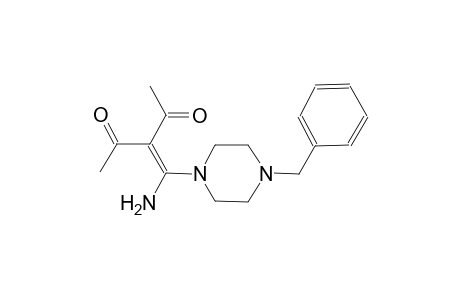 3-[amino(4-benzyl-1-piperazinyl)methylene]-2,4-pentanedione