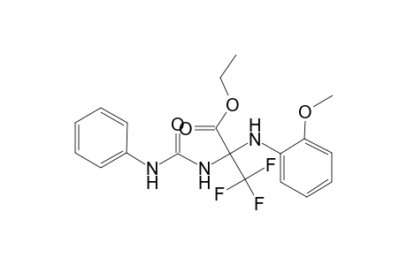 2-[[anilino(oxo)methyl]amino]-3,3,3-trifluoro-2-(2-methoxyanilino)propanoic acid ethyl ester