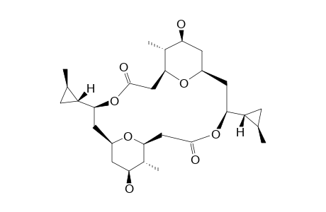 #15;(-)-(3S,4S,5S,7R,9S,10R,11R,3'S,4'S,5'S,7'R,9'S,10'R,11'R)-4,4'-DIMETHYL-9,9'BIS-(2-METHYLCYCLOPROPYL)-5,5'-BIS-HYDROXY-15,16,15',16'-TETRAOXYTRICYCLO-[15.