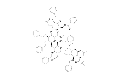 #23;METHYL-[ISOPROPYL-O-(2-ACETAMIDO-6-O-BENZOYL-3-O-BENZYL-2-DEOXY-ALPHA-D-GLUCOPYRANOSYL-(1->4)-O-(METHYL-2,3-DI-O-BENZYL-ALPHA-L-IDOPYRANOSYLURONATE-(1->4)-