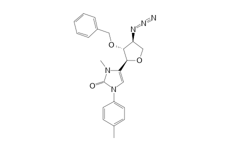 4-(3'-AZIDO-2'-O-BENZYL-3'-DEOXY-ALPHA-L-THREOFURANOSYL)-1,3-DIHYDRO-3-METHYL-1-PARA-TOLYL-2H-IMIDAZOLE-2-ONE