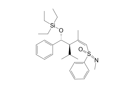 (-)-TRIETHYL-[(Z)-(1R,2R)-2-ISOPROPYL-3-METHYL-4-[(S)-N-METHYL-S-PHENYL-SULFONIMIDOYL]-1-PHENYL-BUT-3-ENYLOXY]-SILANE