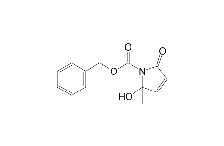 2-hydroxy-2-methyl-5-oxo-pyrroline-1-carboxylic acid, benzyl ester