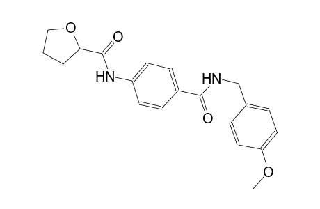 N-(4-{[(4-methoxybenzyl)amino]carbonyl}phenyl)tetrahydro-2-furancarboxamide