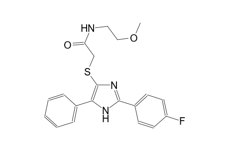 acetamide, 2-[[2-(4-fluorophenyl)-5-phenyl-1H-imidazol-4-yl]thio]-N-(2-methoxyethyl)-