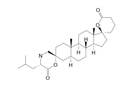 #17;(2R,5S,5'S,8'R,9'S,10'S,13'S,14'S,17'S)-10',13'-DIMETHYL-5-(2-METHYLPROPYL)-HEXADECAHYDRO-2'H,6H-DISPIRO-[1,4-OXAZINANE-2,3'-CYCLOPENTA-[A]-PHENANTHRENE-17