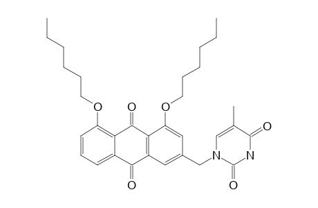 1-[[4,5-BIS-(HEXYLOXY)-9,10-DIOXO-9,10-DIHYDRO-ANTHRACEN-2-YL]-METHYL]-5-METHYL-PYRIMIDINE-2,4(1H,3H)-DIONE