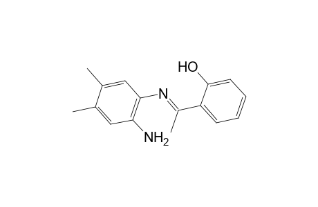 2-[(1E)-N-(2-Amino-4,5-dimethylphenyl)ethanimidoyl]phenol