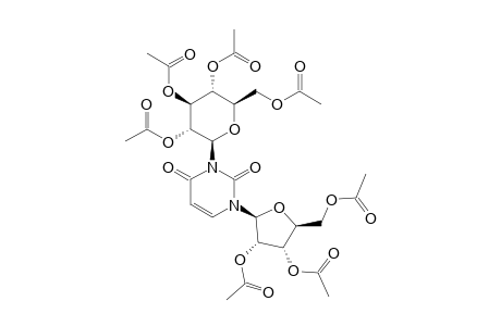 2',3',5'-TRI-O-ACETYL-3-(2,3,4,6-TETRA-O-ACETYL-BETA-D-GLUCOPYRANOSYL)-URIDINE