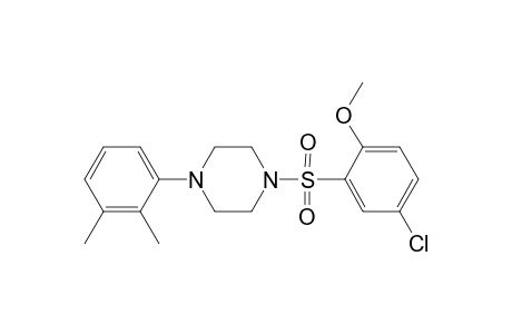 1-[(5-chloro-2-methoxyphenyl)sulfonyl]-4-(2,3-dimethylphenyl)piperazine